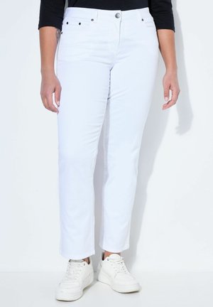 PAULA STRETCHKOMFORT 5-POCKET - Slim fit -farkut - snow white