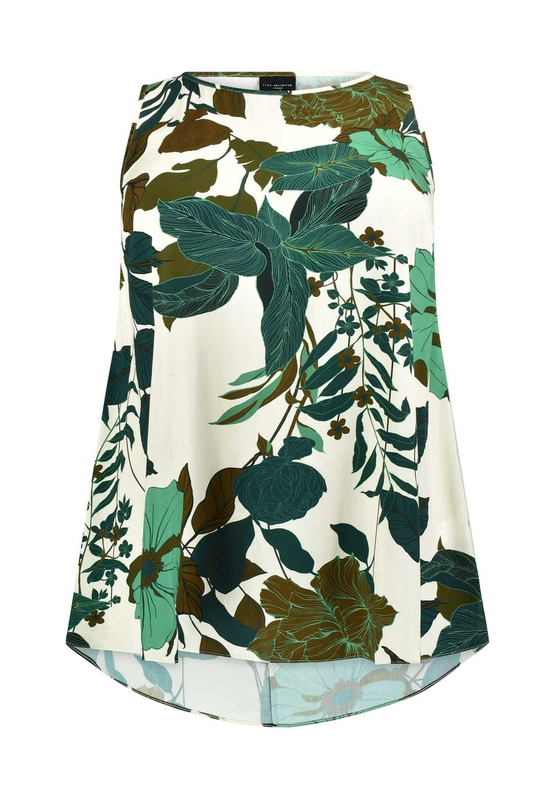 Damen T-Shirts | Live Unlimited London SAFARI PRINTED Bluse green/grün - RK13295 Damen T-Shirts | Live Unlimited London SAFARI PRINTED Bluse green/grün - RK13295