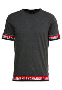 Armani Exchange Triko s potiskem - dark grey