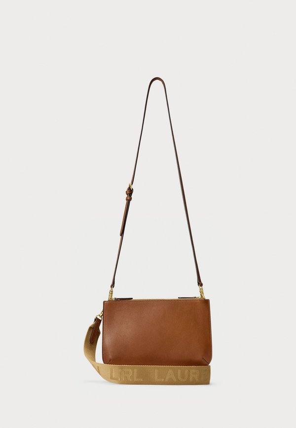 LEATHER MEDIUM LANDYN CROSSBODY BAG - Cross body bag - lauren tan