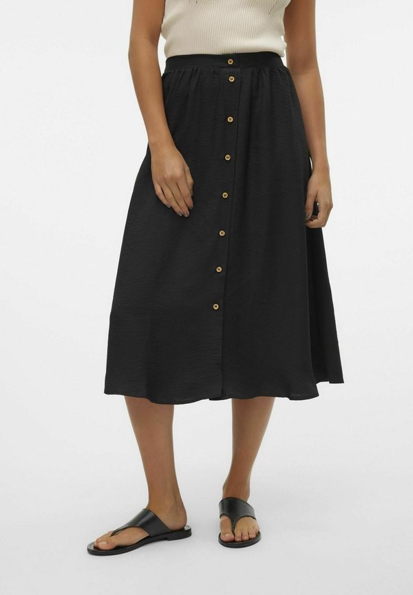 VMMELANEY BUTTON CALF - A-line skirt