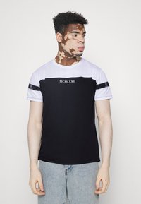 Brave Soul T-shirt estampada - white/black