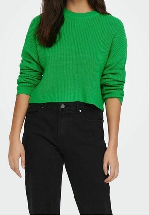 Stickad tröja - green