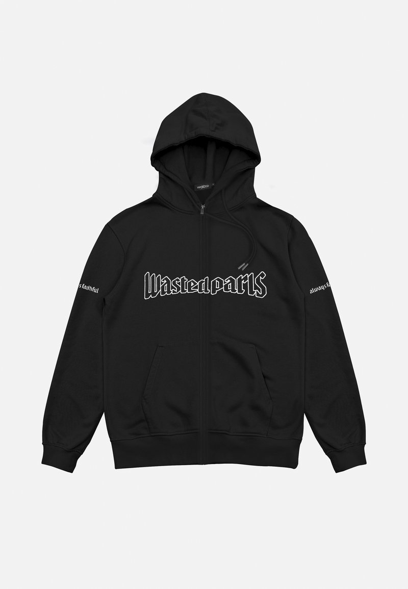 Wasted Paris Sweater met rits zwart