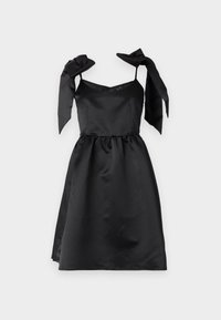 VMRILEY SINGLET BOW SHORT DRESS - Juhlamekko - black