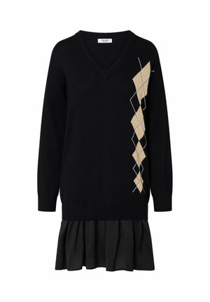 LIU JO, LIU JO KURZES STRICKKLEID - Robe pull - black