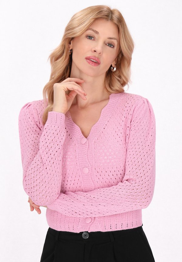 Strickjacke - light rose