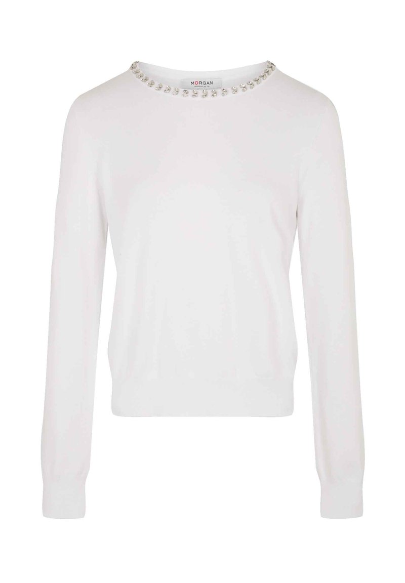 Morgan WITH RHINESTONES - Maglione - blanc/bianco - Zalando.it