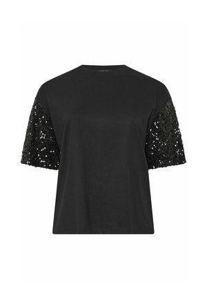 Yours Clothing, PLUS SIZE GOING OUT TOPS - T-shirt imprimé - black