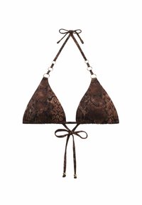 BROWN SNAKE - Bikini pezzo sopra - e brown