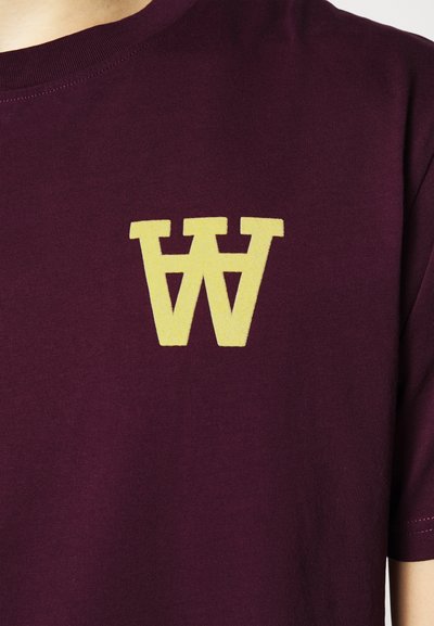WOOD WOOD ACE  - T-shirt - bas - burgundy