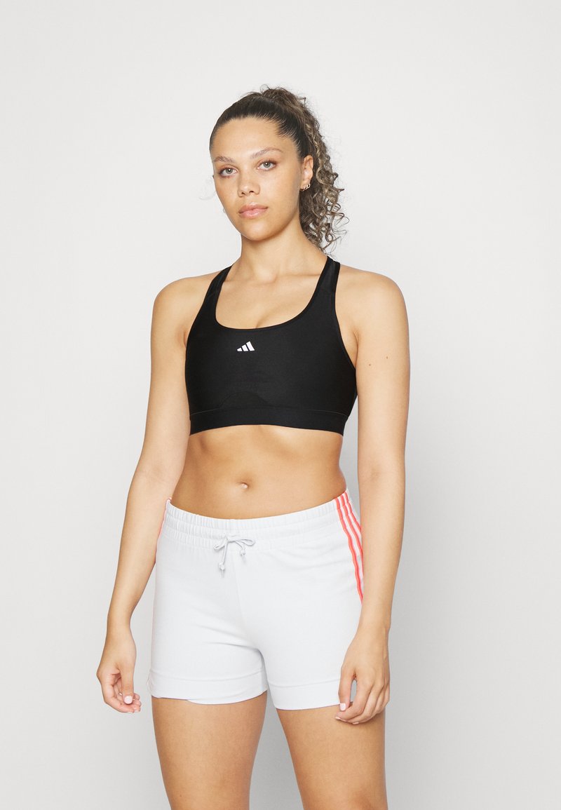 adidas Performance HIIT Medium support sports bra black Zalando.co.uk
