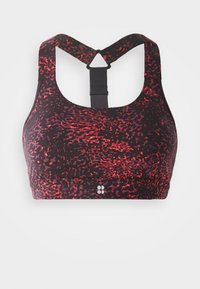 POWER MEDIUM SUPPORT BRA - Športová podprsenka so strednou podporou - red