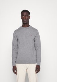 Tommy Hilfiger CREW NECK  - Camisola - medium grey heather