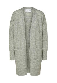 SLFLULU NEW LONG CARDIGAN - Kofta - light grey melange