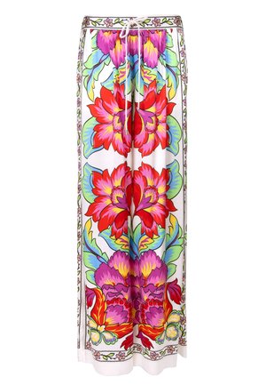 Grace, GRACE HOSE HOSE BIG FLOWERS - Trousers - multicolor