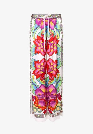 Grace, GRACE HOSE HOSE BIG FLOWERS - Trousers - multicolor