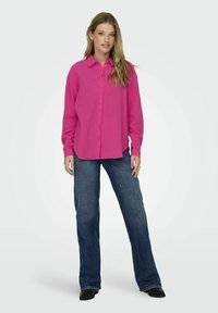 JDY LANGARM JDYTHEIS - Button-down blouse - fuchsia purple