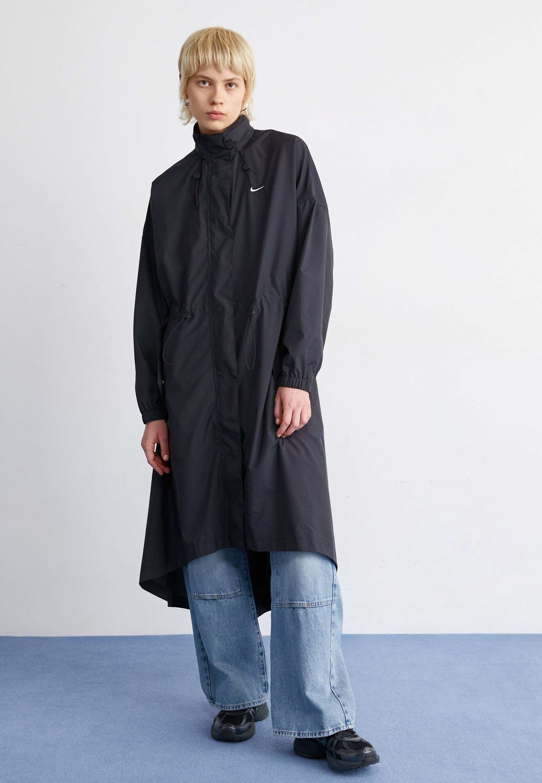 Noisy May Nmsky Impermeabile Lungo Donna, Cappuccio E Tasche