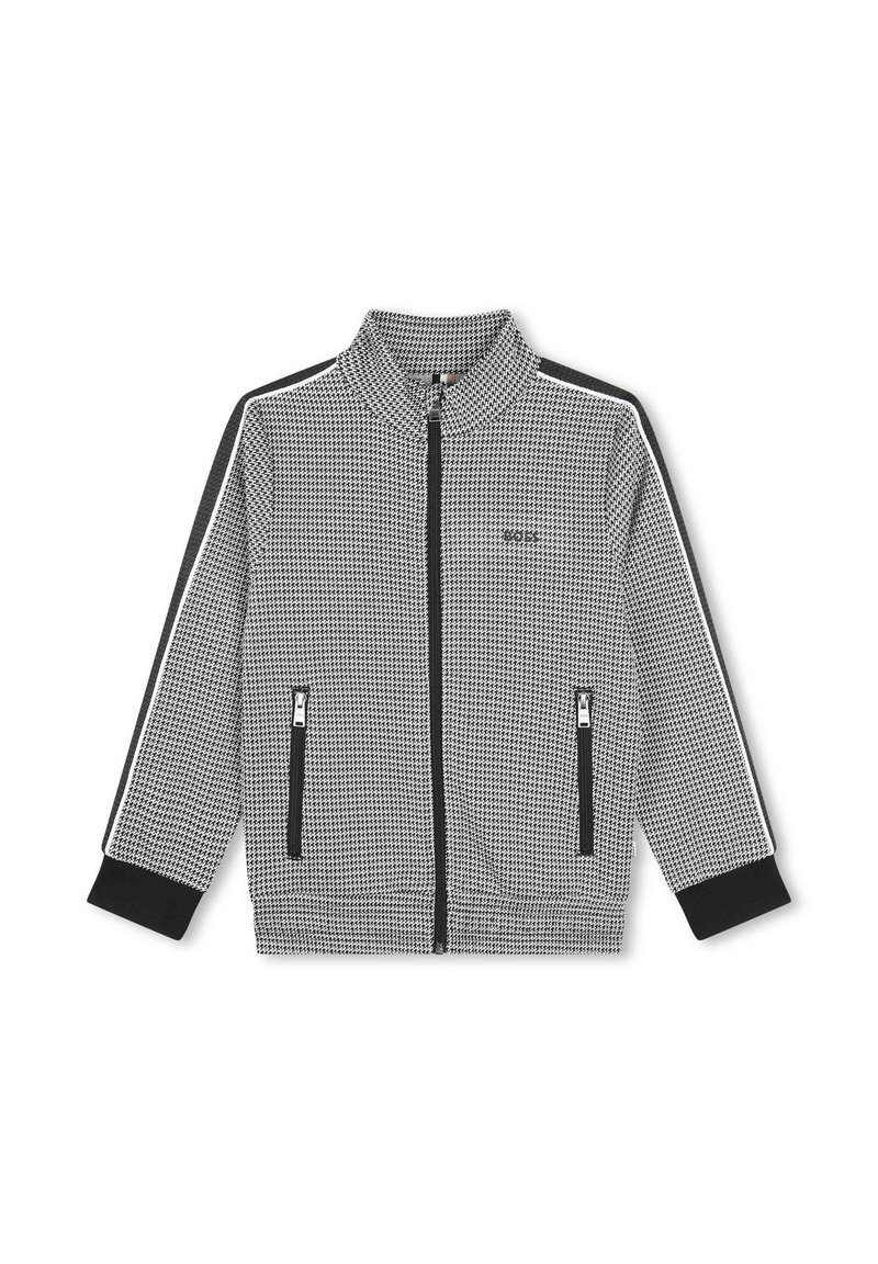 BOSS Kidswear Sweater met rits zwart