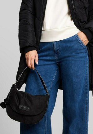 TOM TAILOR, TOM TAILOR BAGS TTIDRA UMHÄNGETASCHE MIT ÜBERSCHLAG - Handtasche - schwarz black