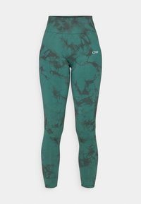 DEFINE SEAMLESS TIE DYE - Tights - hunter green