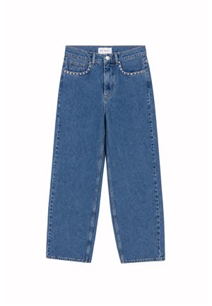 OH APRIL, JUTTA DENIM PANTS - Jeans Straight Leg - denim mid blue