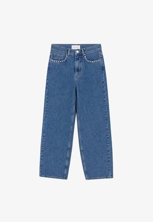 OH APRIL, JUTTA DENIM PANTS - Straight leg jeans - denim mid blue
