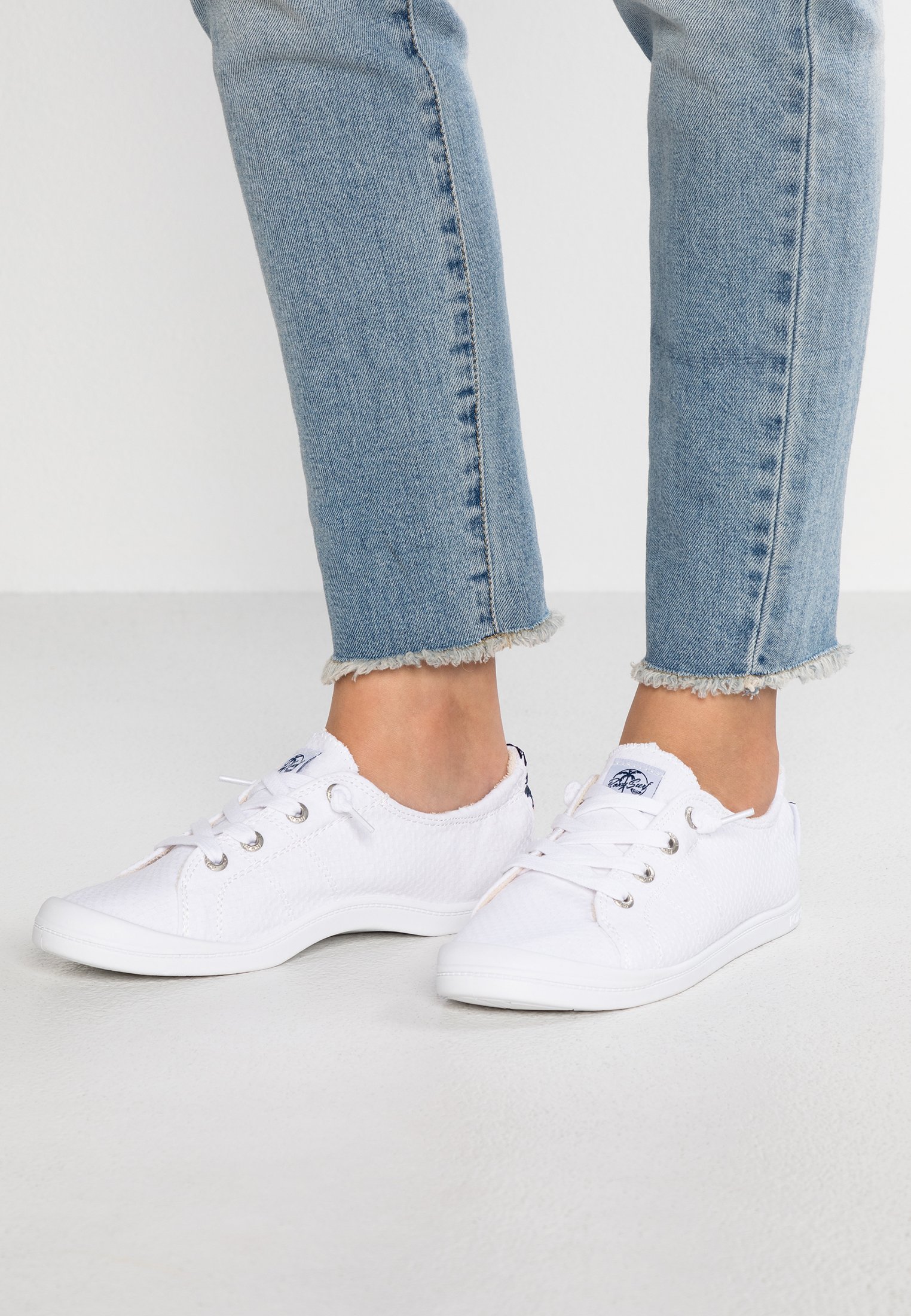 Baskets Roxy Bayshore Pour Femme - Style Confortable Décontracté - Semelle Caoutchouc - Matériau Coton