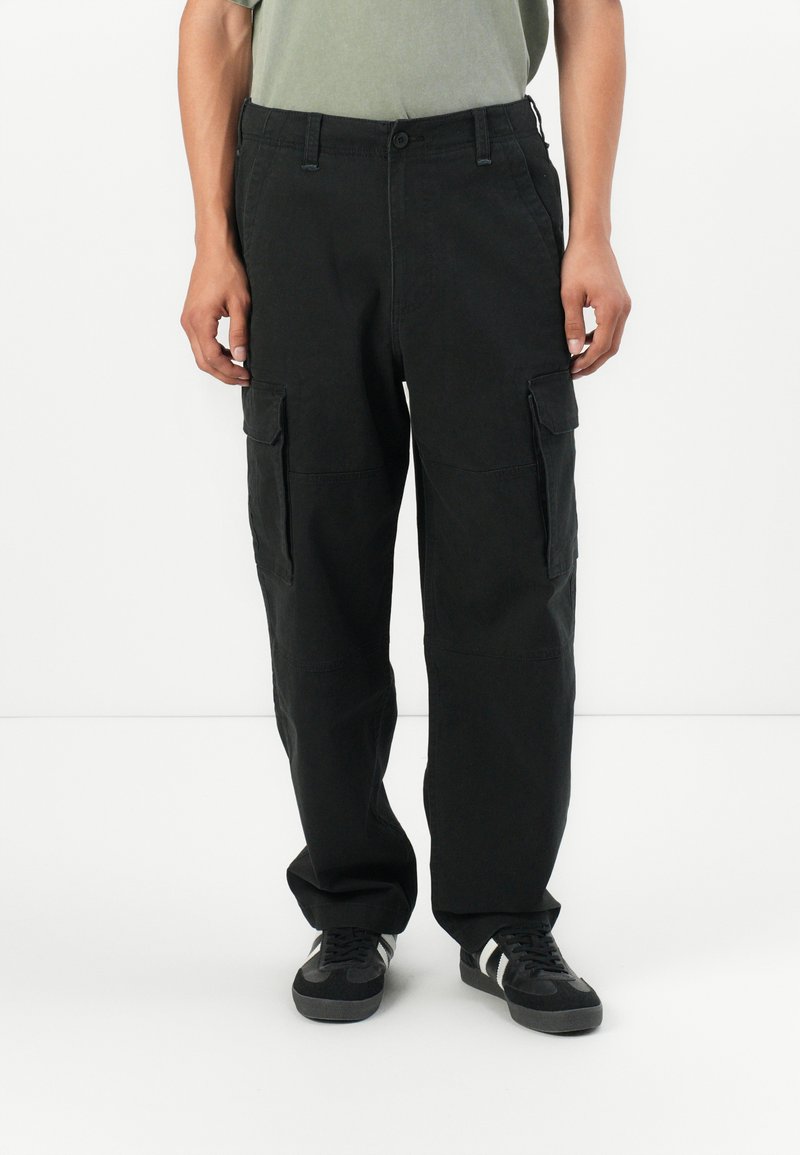 Hollister Co. SKATER BAGGY - Kareiviško stiliaus kelnės - black