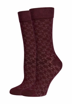 2ER PACK - Socken - portwine
