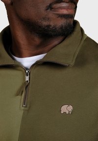 Trendsplant COLOR BLOCK  - Sweatjacke - khaki