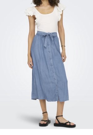 A-lijn rok - light-blue denim