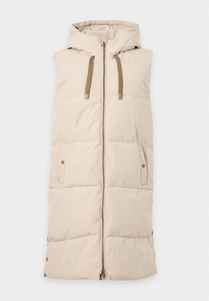 JDY, JDYBLAIR LONG HOOD WAISTCOAT - Veste sans manches - silver lining/walnut