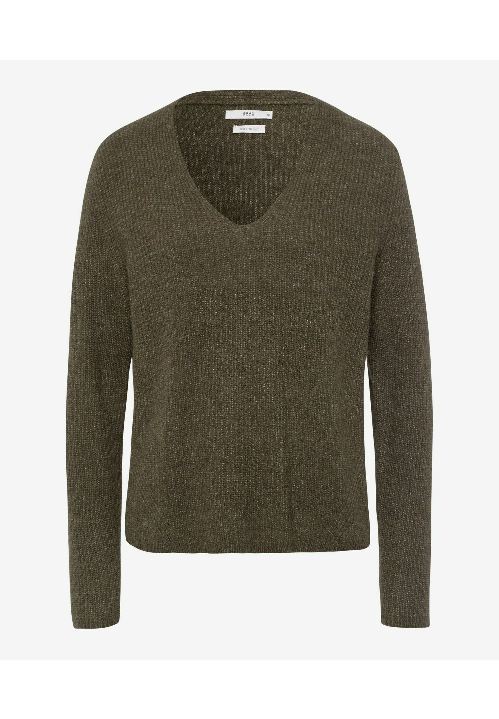 Strickpullover Pullover Oliv GrÃ¼n BRAX STYLE LANA PULLOVER