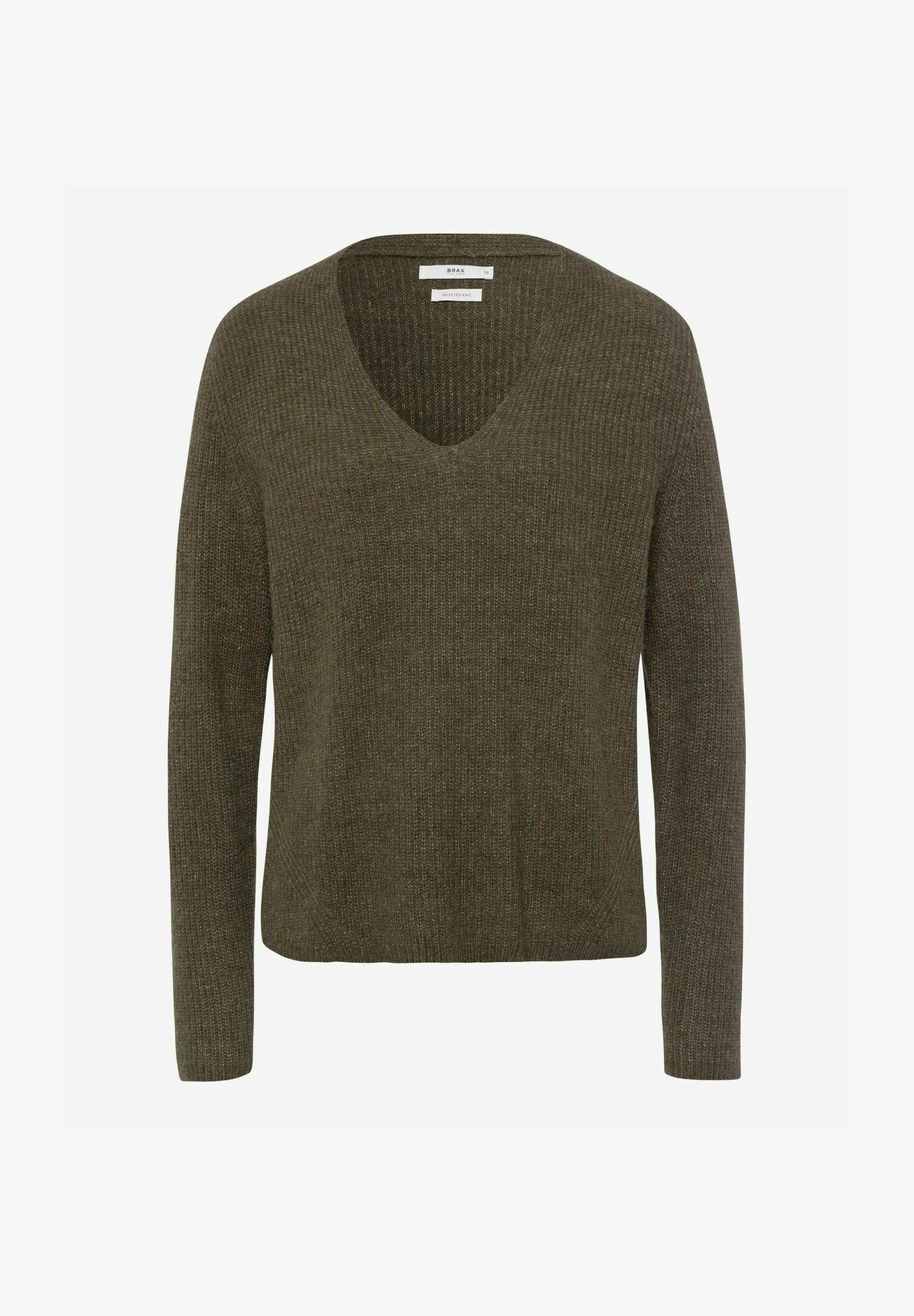 Strickpullover Pullover Oliv Grün BRAX STYLE LANA PULLOVER