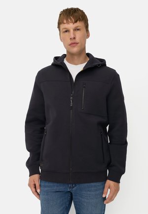 camel active FLEXXXACTIVE® SWEATJACKE MIT KAPUZE - Zip-up sweatshirt - dark navy