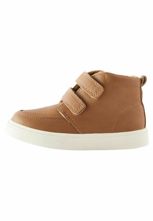 WARM LINED TOUCH FASTENING  - Snowboot/Winterstiefel - tan brown with off white sole