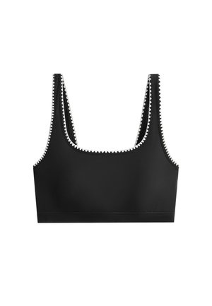 OYSHO, MEDIUM-SUPPORT COMFORTLUX SPORTS BRA WITH CONTRAST SEAMS - Brassière - black