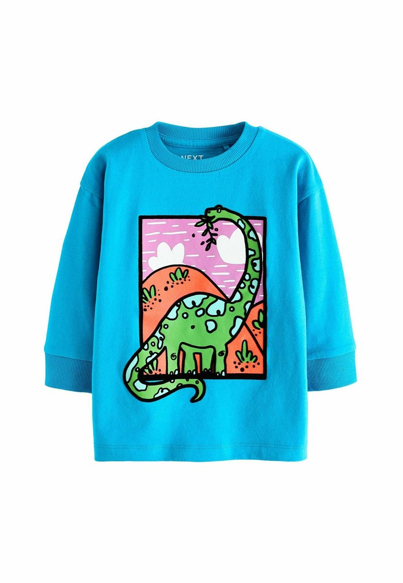 Next REGULAR FIT - Langærmet T-shirt - blue dinosaur