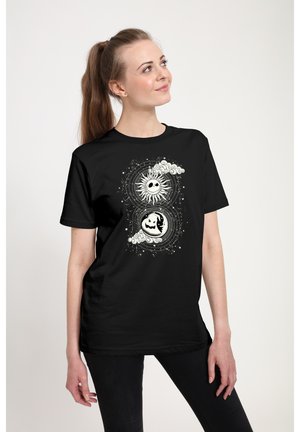 NIGHTMARE BEFORE CHRISTMAS JACK OOGIE CELESTIAL CLOUDS - T-shirts print - black