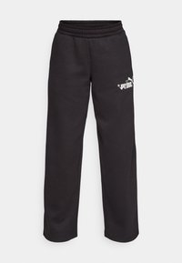NATURE COMFORT LOGO STRAIGHT PANTS - Pantalon de survêtement - black