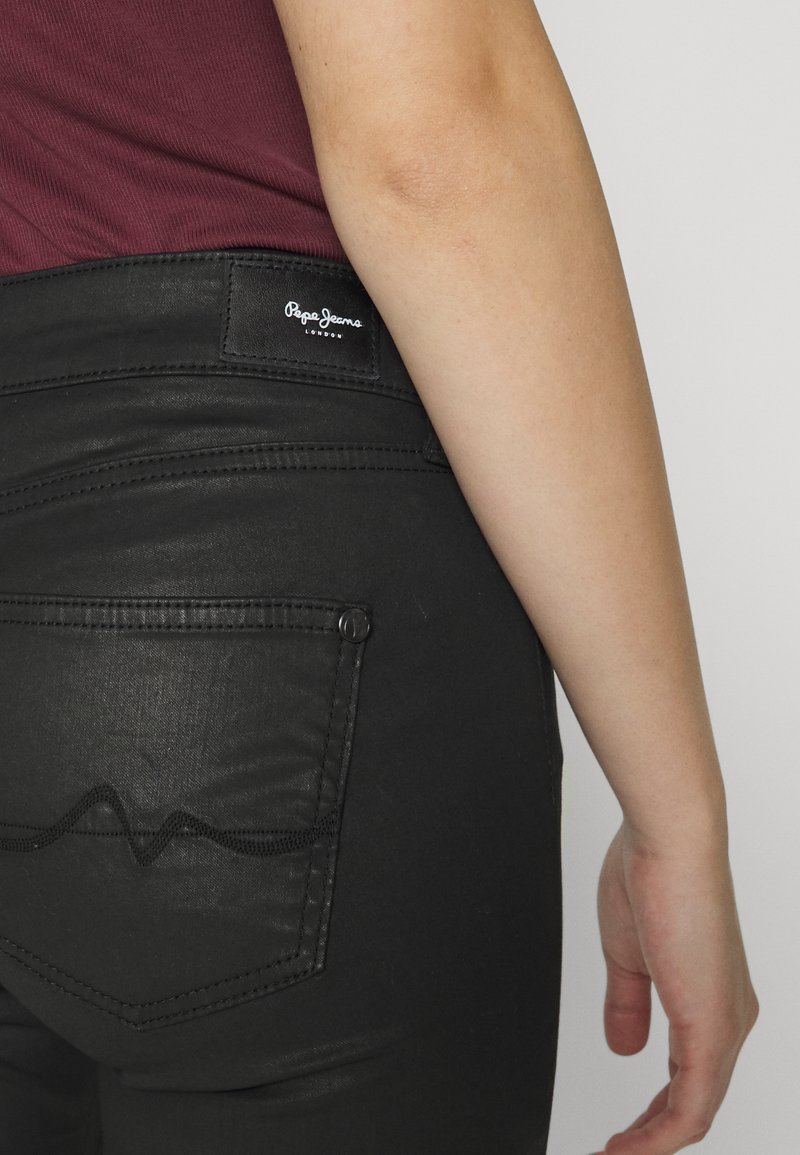 Damen Skinny | Pepe Jeans PIXIE Jeans Skinny Fit black/coated denim - UQ03054 Damen Skinny | Pepe Jeans PIXIE Jeans Skinny Fit black/coated denim - UQ03054