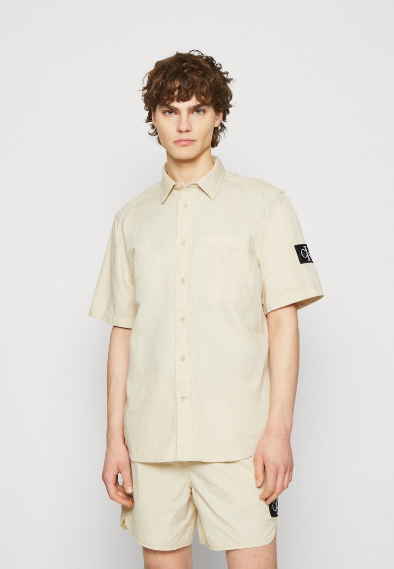 Calvin Klein Jeans Beige Recycled Cotton Shirt