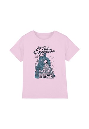 Cotton Soul, POLAR EXPRESS/RAIL RIDERS UNISEX - T-Shirt print - pink