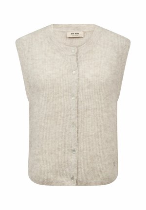 Mos Mosh, MMALMINE THORA KNIT VEST - Smanicato - feather gray