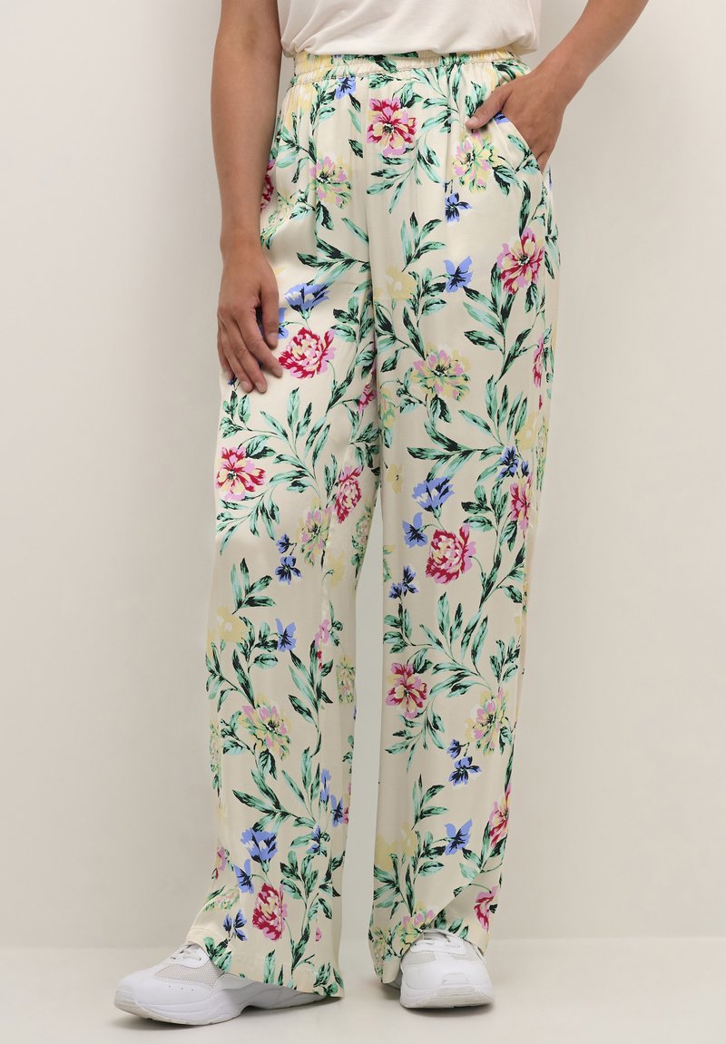Pantalon Fluide Femme JULIE Taille M/L - Viscose Multicolore - Occasion Très Bon état (TBE) - Tour De Taille 40 Cm