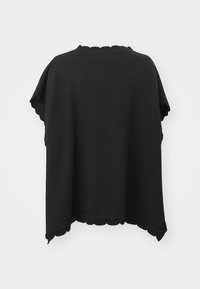 VILA VISUMM PONCHO - Skraistė - black