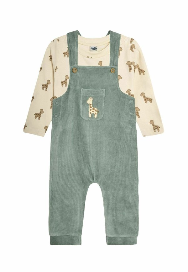 GIRAFFE EMBROIDERED POCKET SET.  - REGULAR FIT - Latzhose
