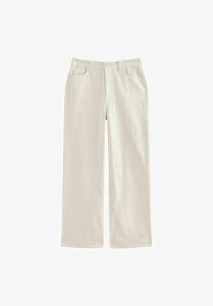 New Look, OFF WHITE ADALAE HIGH WAISTED WIDE LEG JEANS - Vaqueros boyfriend - off white